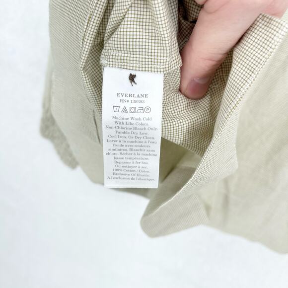 Everlane Women's The Funnel-Neck Smock Button Back Top Business Casual Size XS - Picture 5 of 7